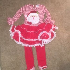Toddler girls size 5 Christmas outfit boutique